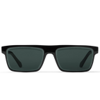 Louis Vuitton Men Sqaure Frame Shiny Ebony Black Sunglasses