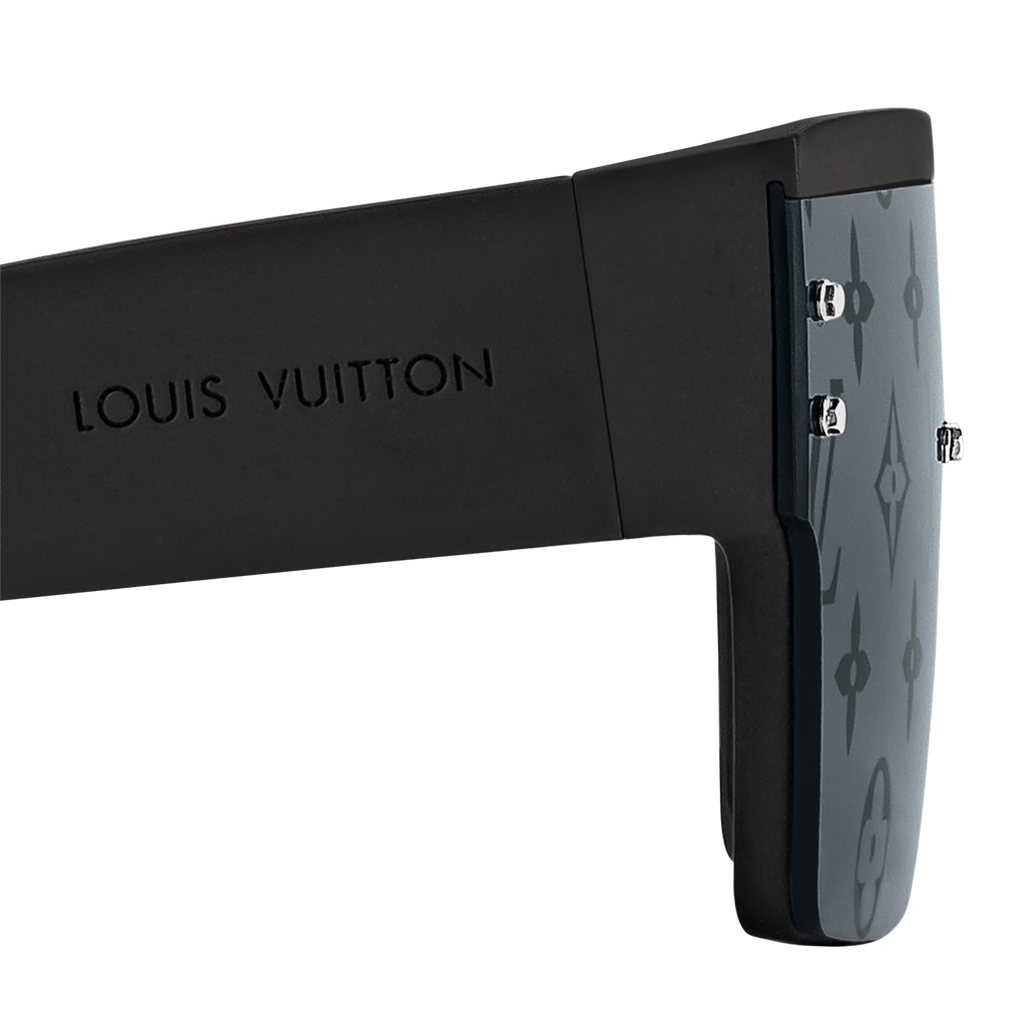 Louis Vuitton Men Mask Frame Matte Black Sunglasses