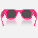 Ray Ban Men Square Frame Polished Pink  Sunglasses