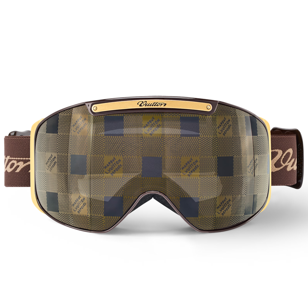 Louis Vuitton Men Mask Frame Brown Sunglasses