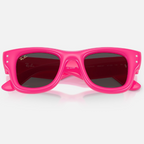 Ray Ban Men Square Frame Polished Pink  Sunglasses