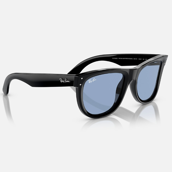 Ray Ban Women Square Frame Shiny Sand Black Sunglasses