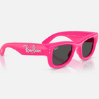 Ray Ban Men Square Frame Polished Pink  Sunglasses