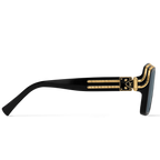 Louis Vuitton Men Pilot Frame Shiny Smoky Black Sunglasses