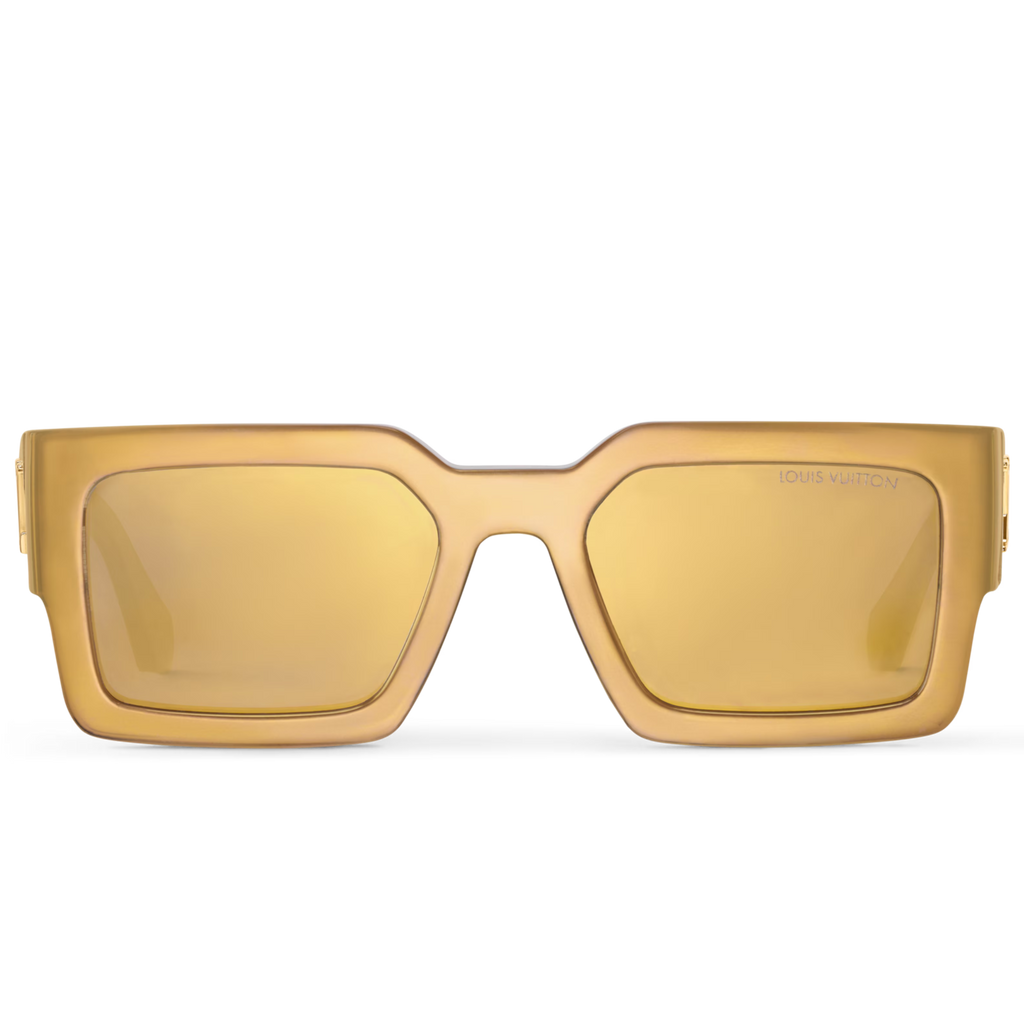 Louis Vuitton Men Square Frame Bronze Sunglasses