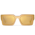 Louis Vuitton Men Square Frame Bronze Sunglasses