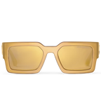 Louis Vuitton Men Square Frame Bronze Sunglasses
