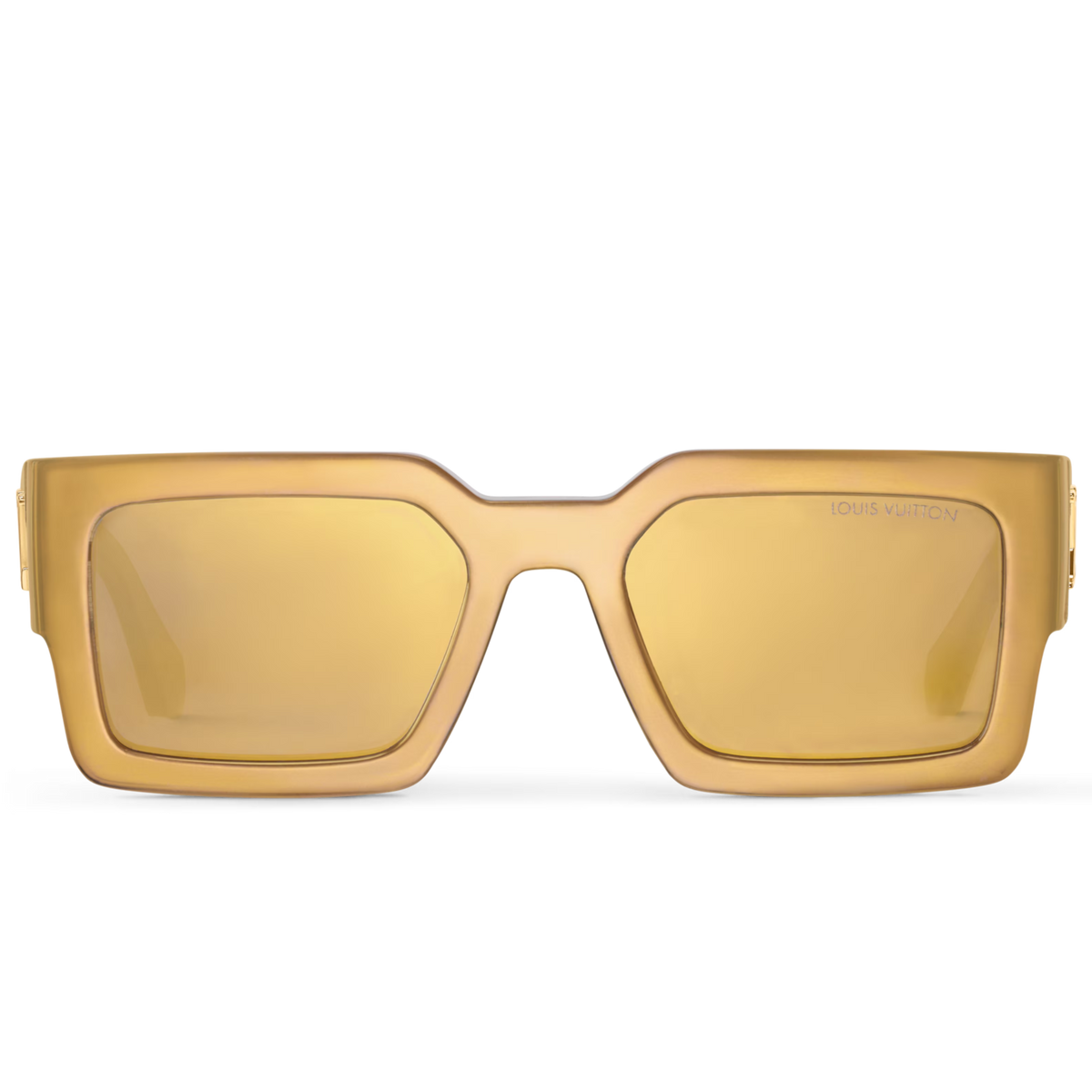 Louis Vuitton Men Square Frame Bronze Sunglasses