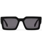 Louis Vuitton Men Square Frame Shiny Deep Black Sunglasses