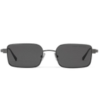 Louis Vuitton Men Square Frame Shiny Dusty Black Sunglasses