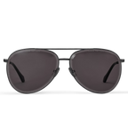 Louis Vuitton Men Pilot Frame Shiny Dusty Black Sunglasses