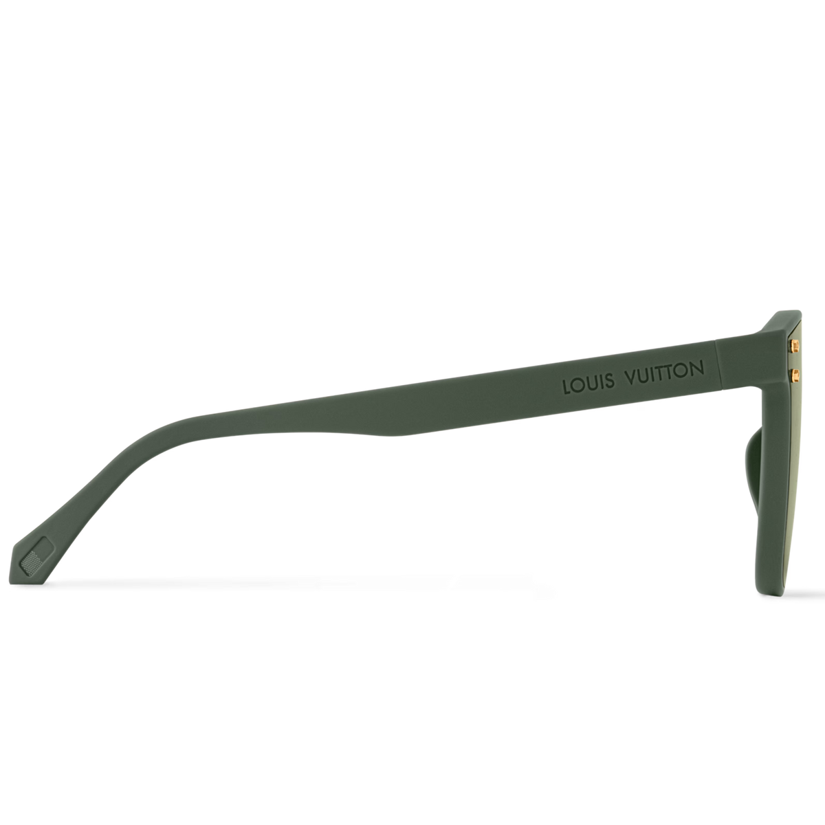 Louis Vuitton Men Square Frame Green Sunglasses