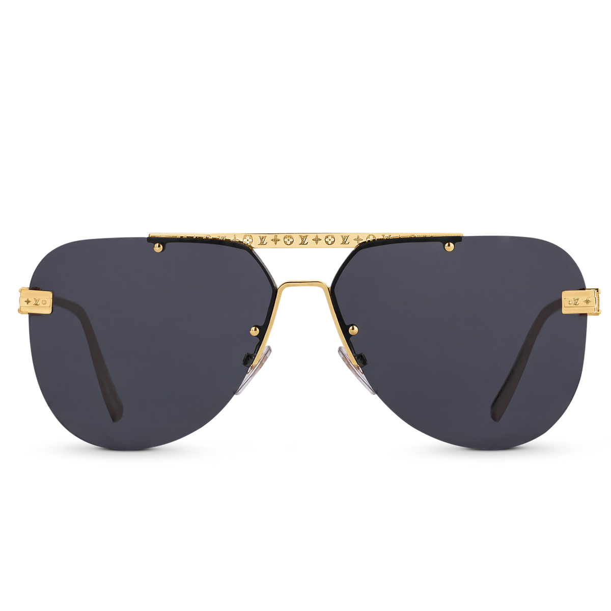 Louis Vuitton Men Pilot Frame Classic Gold Sunglasses