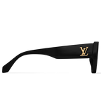 Louis Vuitton Men Rectangular Frame Smoky Black Sunglasses