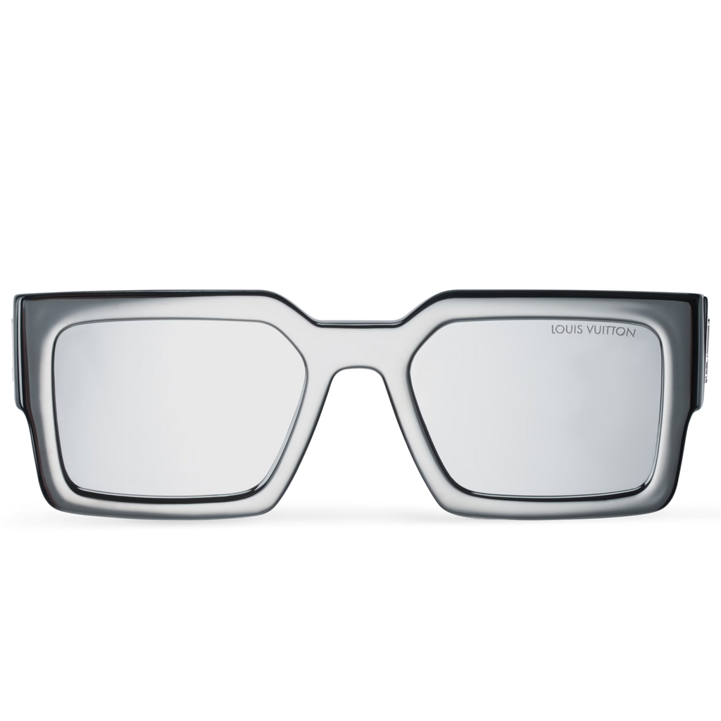Louis Vuitton Men Square Frame Ebony Black Sunglasses