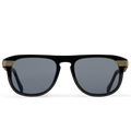 Louis Vuitton Men Round Sqaure Frame Deep Black Sunglasses