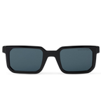 Louis Vuitton Men Square Frame Shiny Soft Black Sunglasses