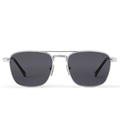 Louis Vuitton Men Sqaure Frame Shiny Silver Sunglasses