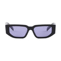 Prada Men Rctangular Frame Shiny Black Sunglasses