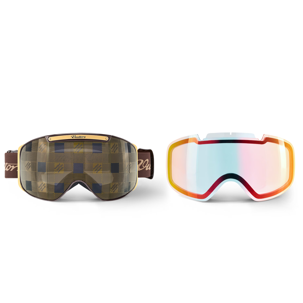 Louis Vuitton Men Mask Frame Brown Sunglasses
