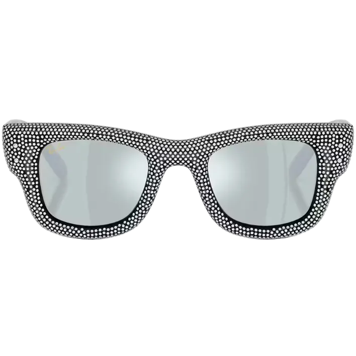 Ray Ban Men Square Frame Slate Black Sunglasses
