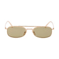 Prada Men Rctangular Frame Gold Sunglasses