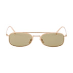 Prada Men Rctangular Frame Gold Sunglasses