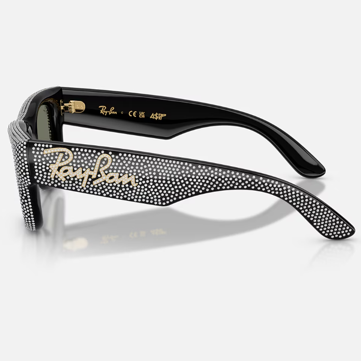 Ray Ban Men Square Frame Slate Black Sunglasses