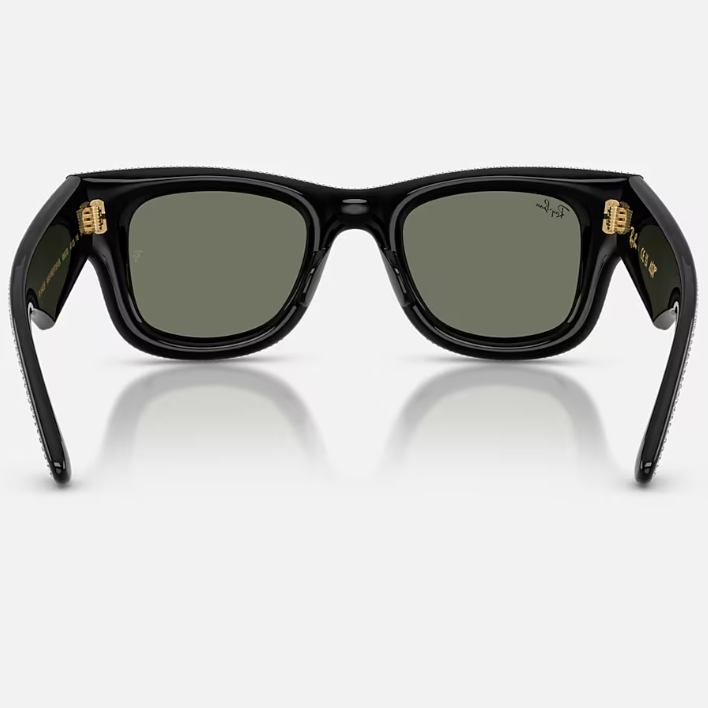 Ray Ban Men Square Frame Slate Black Sunglasses