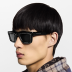 Louis Vuitton Men Square Frame Void Black Sunglasses
