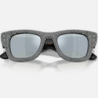 Ray Ban Men Square Frame Slate Black Sunglasses