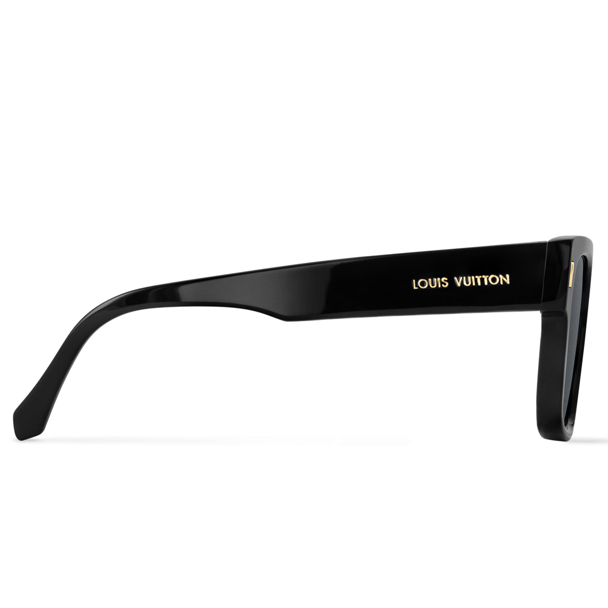 Louis Vuitton Men Sqaure Frame Ink Black Sunglasses
