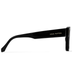 Louis Vuitton Men Sqaure Frame Shiny Ink Black Sunglasses