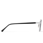 Louis Vuitton Men Sqaure Frame Shiny Silver Sunglasses