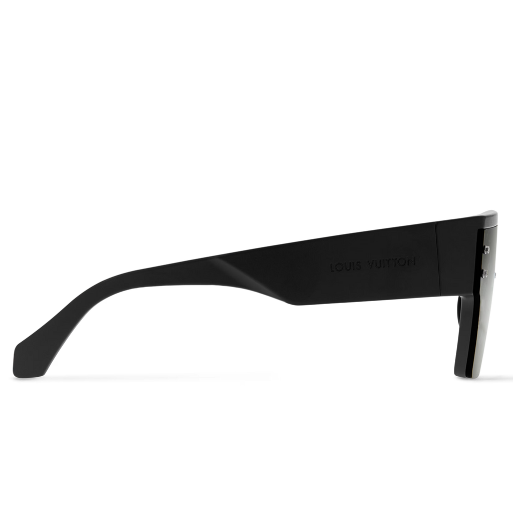 Louis Vuitton Men Mask Frame Matte Black Sunglasses