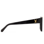 Louis Vuitton Men Square Frame Shiny Void Black Sunglasses