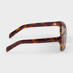 Prada Men Rectangular Frame Classic Tortoiseshell Sunglasses