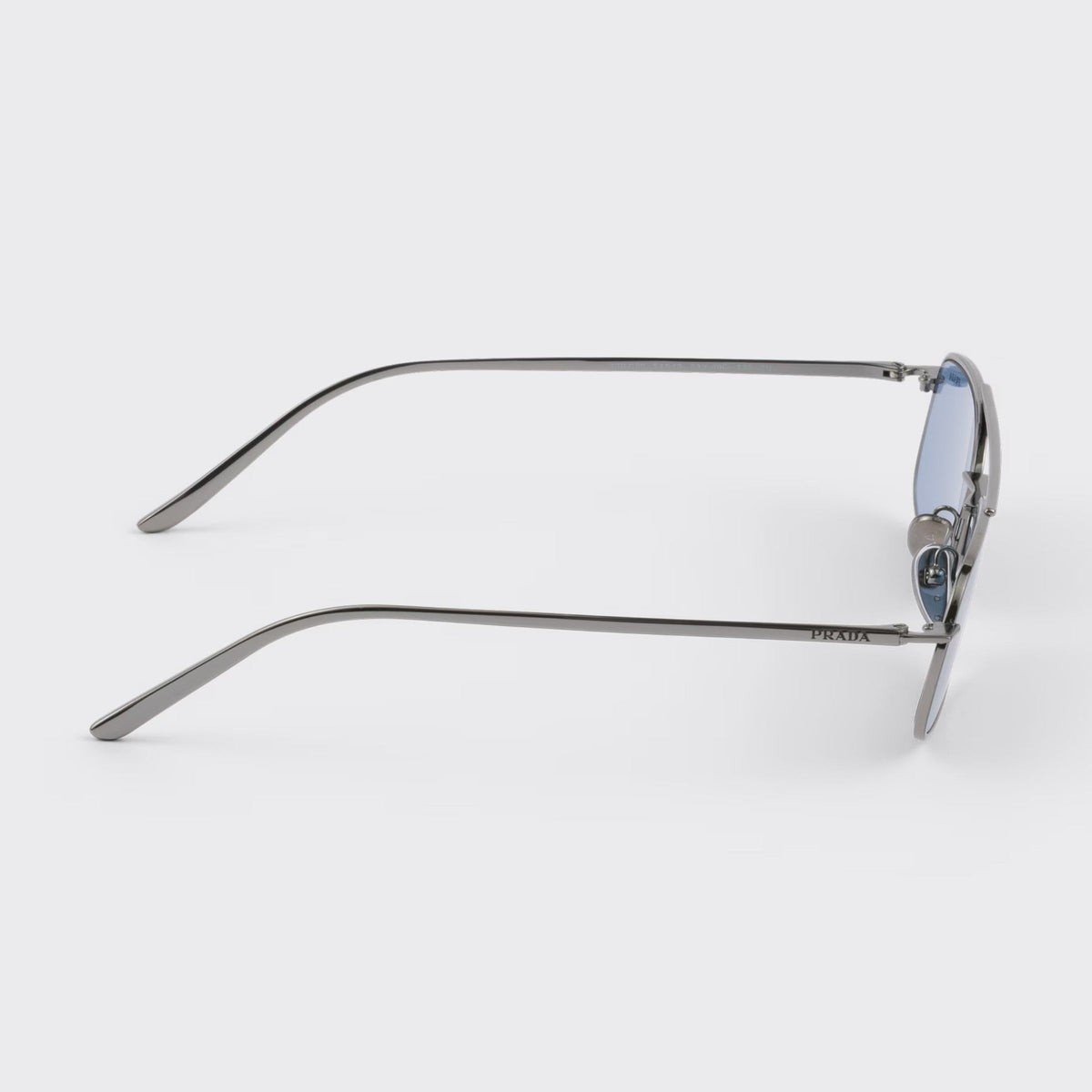 Prada Men Rctangular Frame Lead Gray Sunglasses