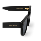 Louis Vuitton Men Sqaure Frame Ink Black Sunglasses