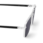 Louis Vuitton Men Sqaure Frame Shiny Silver Sunglasses