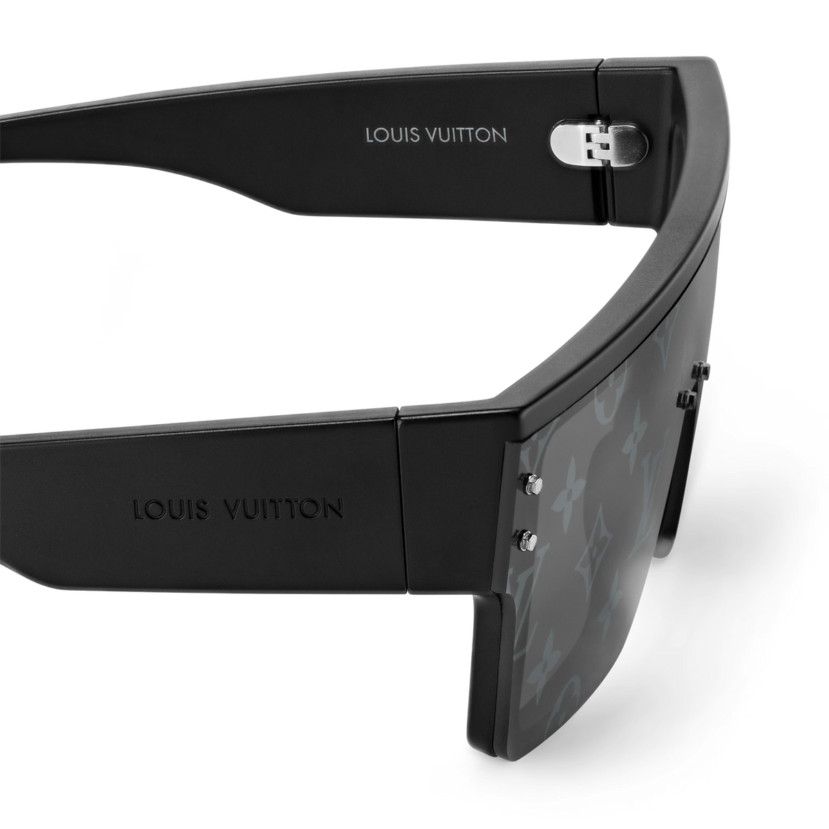 Louis Vuitton Men Mask Frame Matte Black Sunglasses