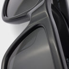 Prada Men Rectangular Frame Natural Black Sunglasses