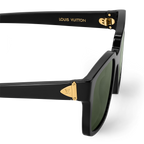 Louis Vuitton Men Sqaure Frame Jode Black Sunglasses