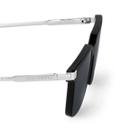Louis Vuitton Men Sqaure Frame Shiny Soft Black Sunglasses