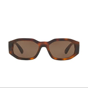 Versace Women Rectangular Frame Tortoise Sunglasses