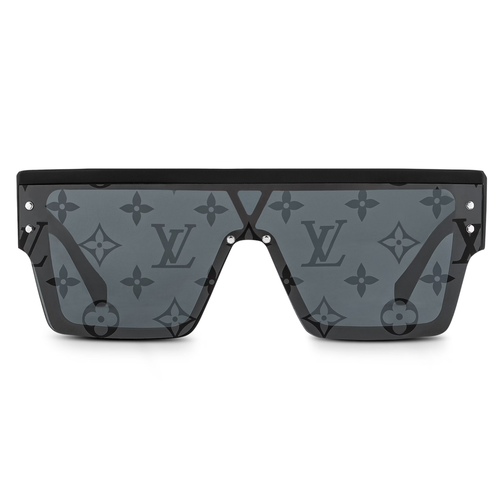 Louis Vuitton Men Mask Frame Matte Black Sunglasses