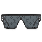 Louis Vuitton Men Mask Frame Matte Black Sunglasses