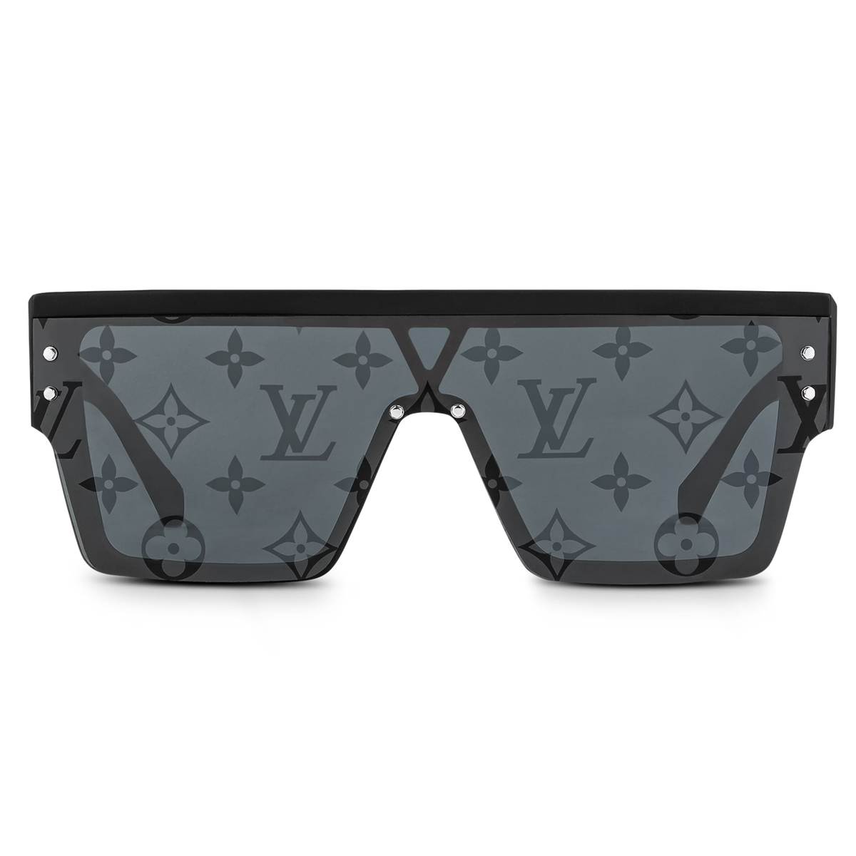 Louis Vuitton Men Mask Frame Matte Black Sunglasses