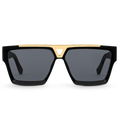 Louis Vuitton Men Square Frame Shiny Void Black Sunglasses
