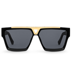 Louis Vuitton Men Square Frame Shiny Void Black Sunglasses